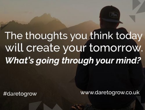 Motivational quote - the thoughts you think