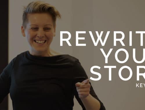 UK female keynote speaker - rewrite your story
